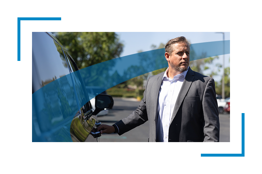 Bodyguard opening car door